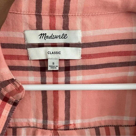 Madewell Classic Ex-Boyfriend Flannel Soft Plaid Button Up Grunge Y2K Casual - Picture 3 of 7